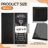 GlikCeil 16 4.25 11 Inch Pcs Restaurant Leather Menu Holders Single Panel Menu Covers for Wine Drinks List x Black Menu