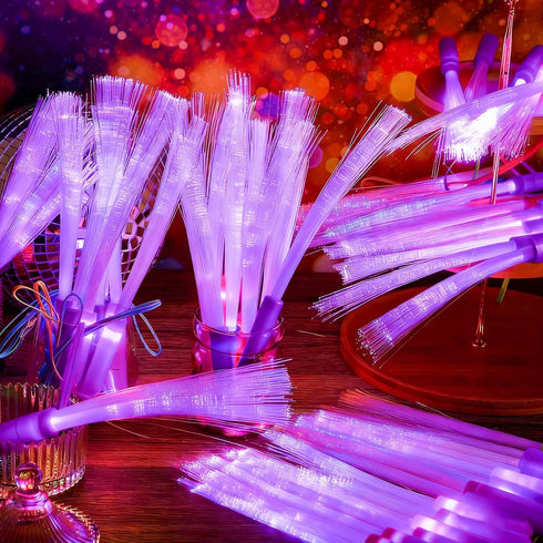 36 3 Skylety Pcs Fiber Optic Wand, LED Fiber Optic Wand with Light Modes, Glow Fibers Optics Sticks for Wedding Neon