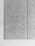 Large Cork Board Alternative, 12 Pack Felt Wall Tiles, 48 x 36, Safe Removable Adhesive Tabs, Silver Gray, Office Decor