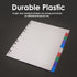 BAZIC Binder Dividers with 10 Color Tabs, 8.5" x 11", Plastic Index Divider with Tab for 3 Ring Binders, 10/Pack