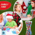 Christmas Pencils for Kids, Mini Wooden Xmas Pencils and Erasers, Colorful Patterns for Christmas Party Supplies