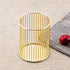 Gold Desk Pen Holder, Metal Makeup Brushes Cup for Preppy Room Decor, Aesthetic Gift Accessories Organizer