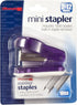 Officemate Mini Stapler with 1000 Standard Staples, Assorted Colors - Red/Blue/Green/Purple (97753)