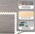 24sqft Foam Floor Tiles - Wood Grain Interlocking Foam Tiles with Border - Soft Play Mat Playroom or Gym Flooring