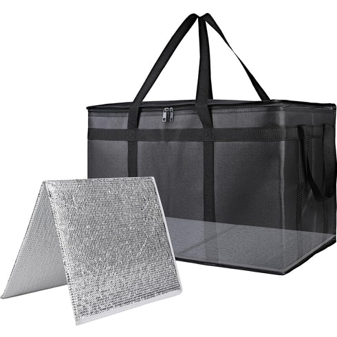 Bodaon 1PK Thermal Insulated Food Delivery Bag with Hard Bottom - 3X-Large