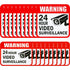 20 2 5 5 Inches 3 4 Inches 24 Tatuo Pieces Video Surveillance Sticker Sign Decal Size for Home Business Camera Alarm