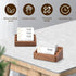 PTMTFYL 2 3 Pcs Walnut Wood Business Card Holder for Desk, Card Slots Wooden Business Card Display Stand, Solid Smooth