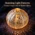 Dimmable DUSVALLY Sea Urchin Table Lamp, Battery Operated LED Table Lamp, Cordless Warm White Glass Accent Lamp
