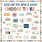 BOHO Motivational Bulletin Board Set Inspirational Classroom Decor with Positive Posters and Rainbow Accent Cutouts