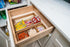 Lipper International 1123 Acacia Organizer Tray for Office Supplies or Household Items - 3 Compartments, 11 5/8” x 4” x