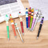 Beadthoven 20pcs Beadable Plastic Pen, Black Ink Ballpoint Pen Shaft for DIY Decorations, Office School Supplies (Black)