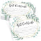 Hadley Designs 25 Eucalyptus Gold Blank Certificates, Paper Voucher for Hair & Nail Salon, Small Business Coupons