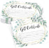 Hadley Designs 25 Eucalyptus Gold Blank Certificates, Paper Voucher for Hair & Nail Salon, Small Business Coupons