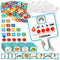 Laffunz Phonemic Awareness Elkonin Boxes Dry Erase Board, Magnetic Letter Tiles Spelling Reading