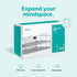 Mindspace 2 Tier Stackable Letter Tray, Paper Tray Desk Organizer, The Mesh Collection, Silver