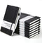 feela 8 Pack Journal Notebook Bulk for School, Hardcover Business Notebooks, Classic Ruled, 120 GSM, 5.1”x8.3”, Black