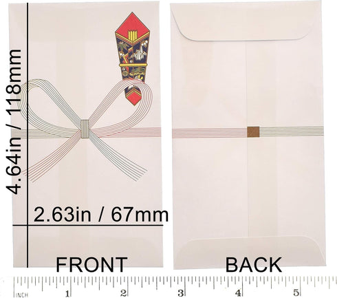 Otoshidama Pochi Money Envelopes for Cash, Japanese Tradition Small Size Envelope Mini Kinpu (Pack of 1)