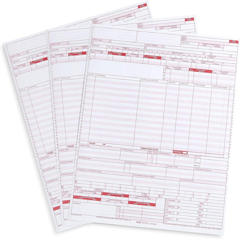 Blue Summit Supplies 500 UB04 CMS 1450 500 Pack, 8.5 11 Claim Forms, Health Insurance Claim Forms for Hospitals