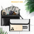 Fireproof Money Bag, 5 x 8 inches Waterproof Cash Bag with Zipper for Valuables