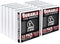 Samsill Durable 1 Inch Binder, D Ring Customizable Clear View Cover, White, 12 Pack, Each Holds 225 Pages