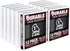 Samsill Durable 1 Inch Binder, D Ring Customizable Clear View Cover, White, 12 Pack, Each Holds 225 Pages