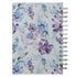 Inspirational Spiral Journal Notebook for Women It is Well With My Soul Blue/Purple Posies Floral Wire Bound w/192 Ruled Pages, Large Hardcover, With Love