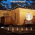 SeaShine 13ft 20LEDs IP65 Rechargeable Battery Operated String Lights - Crystal Globe String Lights, Waterproof Battery