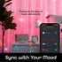 6.6ft. 5ft. Programmable Geeni Smart Cascading Curtain Color String Lights - x Multicolor LED Strand for House, Party