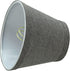 Aspen Creative 32064-2A, 3" 5" 4" Set 2 Hardback Empire Clip-On Chandelier Lamp Shade, Grey, Top x Bottom x Slant