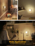 2 Pack, 3000K 0.3W, JandCase Night Lights Plug into Wall Plug in Night Light with Dusk-to-Dawn Light Sensor, Soft White