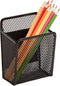 Magnetic Black Mesh Locker Cups - Magnetic Pen Holder, Strong Magnet Storage Organizer for Refrigerator, Whiteboard,