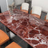 88"x15.8" Red Brown Marble Contact Paper for Countertops, Faux Granite Peel and Stick Waterproof Wallpaper