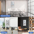 EasyPAG Mesh Wall File Holder, 10 Pockets Vertical Office Hanging File Organizer, Silver Magazine Rack for Documents