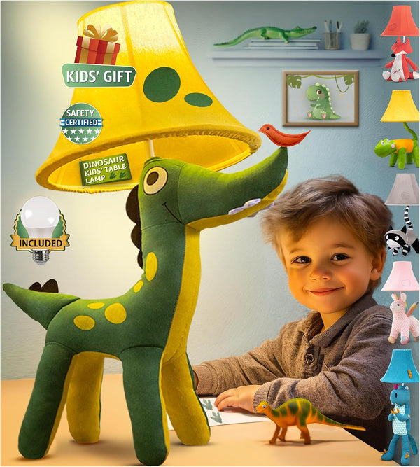 Dinosaur Kids Lamp for Boys Bedroom - 20", Boys lamp for Kids