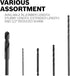 BOSCH BL2655 1-Piece 7/16 In. x 6 In. Extra Length Black Oxide Drill Bit for Light-Gauge Metal, Wood, Plastic