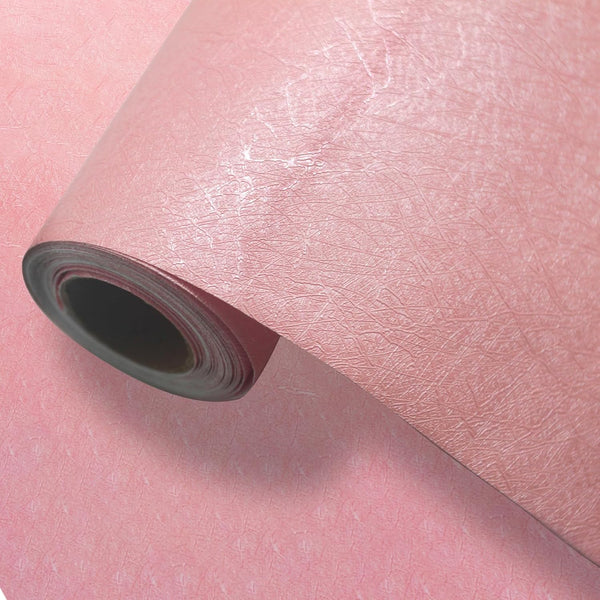 Pink Silk Contact Paper, 16"x118" Peel and Stick Wallpaper, Thick Waterproof Self-Adhesive Vinyl Film for Cabinets