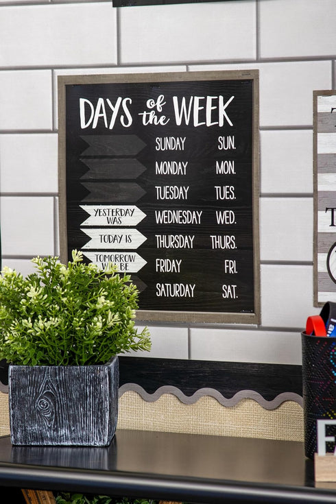 Teacher Created Resources Modern Farmhouse Calendar Bulletin Board for Classroom Organization