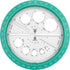 Helix Angle and Circle Maker with Integrated Circle Templates, 360 Degree, 6 Inch / 15cm, Assorted Colors