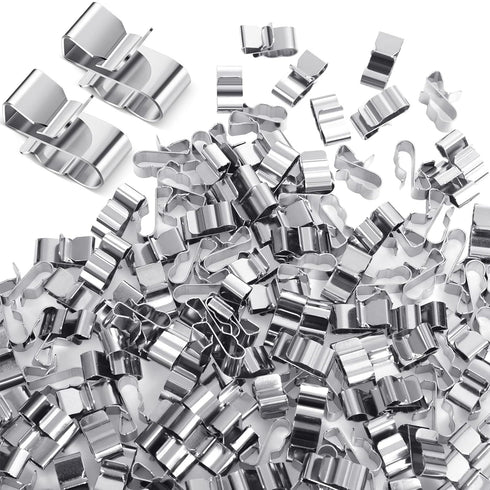 Zhengmy 150 Pcs Trailer Frame Wire Clips Stainless Steel Metal Cable Clips 22.5