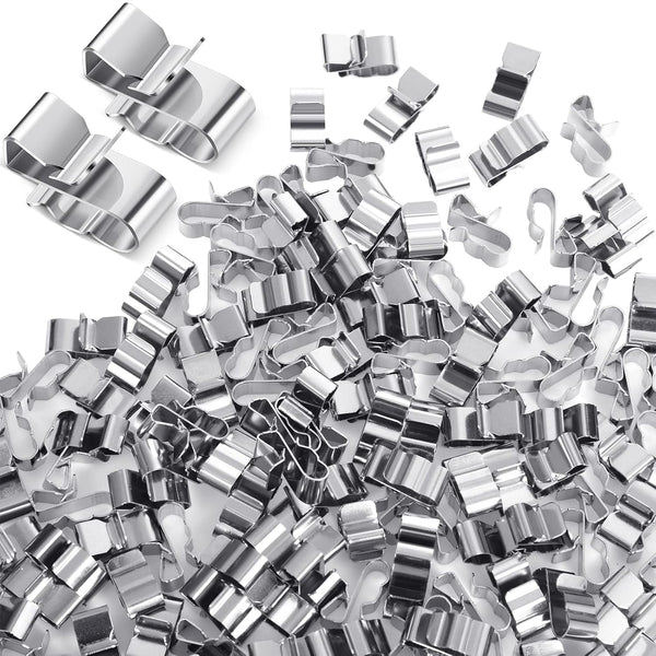 Zhengmy 150 Pcs Trailer Frame Wire Clips Stainless Steel Metal Cable Clips 22.5