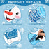 Faccito 70 Pcs Winter Snowman Bulletin Board Set, Blue Gloves and Snowflake Cutouts for Christmas Classroom Decor
