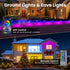 Wisada 50 IP67 RGB Outdoor Ground Lights FT, Permanent Outdoor Lights for House, Bluetooth Music Sync, Waterproof