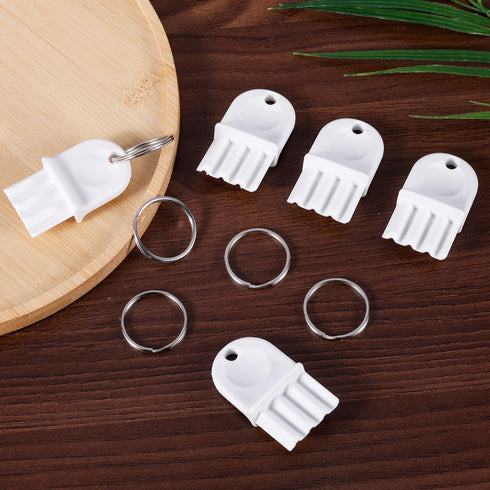 XIHIRCD 5pcs 5pcs Commercial Paper Towel Dispenser Key, with Key Rings Plastic Toilet Paper Tissue Dispenser Key