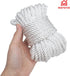 2pcs 32.8 (10m) 0.24 Inch (6mm) Silk Rope, Soft Strong Braided Twisted Japanese Cord Kit, Feet L, Dia, Thread Shiny