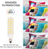 E11 T6 Bulb 8W 75W 80W (4 Pack) 94SMD2835 JDE11 120V 6000K, Dimmable Simba Lighting LED Mini-Candelabra JD Light