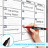 Large 36"x48" Quarterly White Board Calendar, Dry Erase Wall Calendar for 3 Month Planning with Markers and Eraser