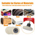 2 inch 2inch 15 Pack, DGTAB15C1 Merryland Wool Quick Change Disc for Die Grinder, Polishing Buffing Pad Wool Fabric