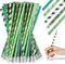 St. Patrick's Day Pencils Shamrock Clover Novelty Stripe Pencils with Eraser, 50 Pieces
