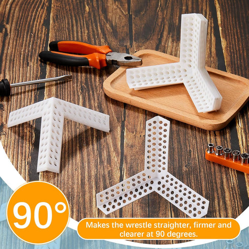 24 Pcs 3 Way Corners for Drywall, Anti Crack Reinforced Corner Bead for Wall Crack Repair Tool