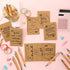 Fulmoon 200 Pcs Employee Christmas Appreciation Gifts, Bulk Kraft Inspirational Notebook, Motivational Bamboo Pen